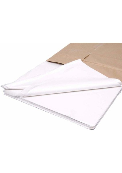 Beyaz Pelur Kağıt Hediye Paketleme Ambalaj Kağıdı 50X35 cm Boy 50 Adet (0,7 Kg) 1 x 10 Beyaz