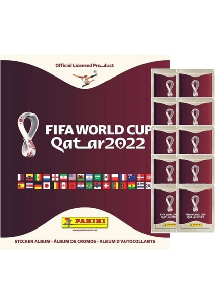 Fıfa World Cup Qatar 2022 Official Sticker Series (1 x Softcover Album 20 x Paket)