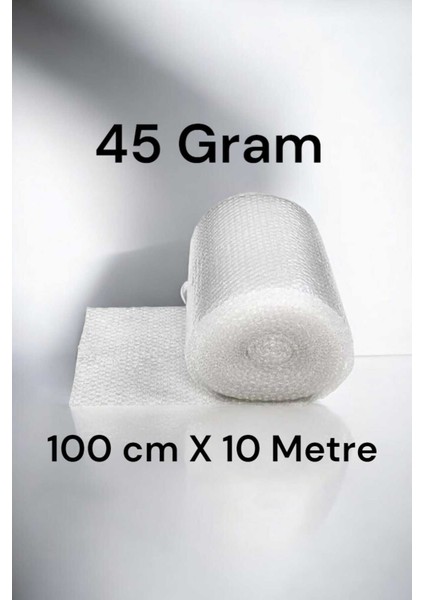 ( 45GRAM) 100CM x 10 Metre 1.kalite Balonlu Naylon Patpat Eşya Koruma Balonlu Naylon Şeffaf 100 x 10
