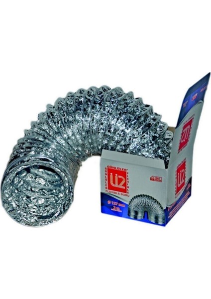 Çelik Telli Baca Aspiratör Davlumbaz Borusu 3 Metre