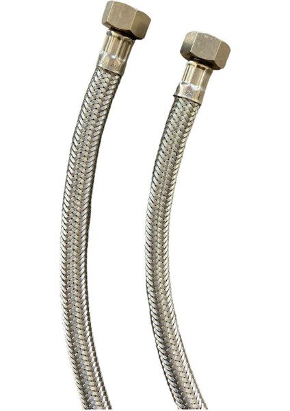 Fex Bağlantı Ortumu Çelik Örgülü 3/3-3/8 70 cm Klozet Taharet Bağlantı- 1 Ad 2 Yıl