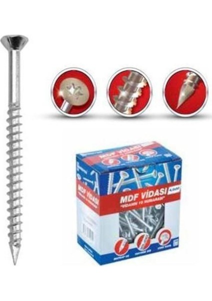 Mdf Vidası 3.5X50 200 Lü Paket Vida