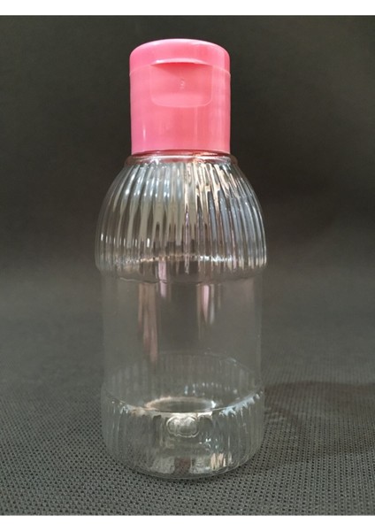 30 Adet 50 ml Flip Top Pembe Kapaklı Est Likit Mürekkep Dezenfektan Kolonya Boş Plastik Şişesi 50 ml