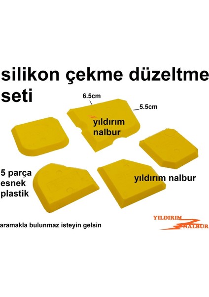Silikon Çekme Seti Plastik 5 Parça Aparatı Silikon Çekme Aparatı Düzeltme Çivi fiyatları