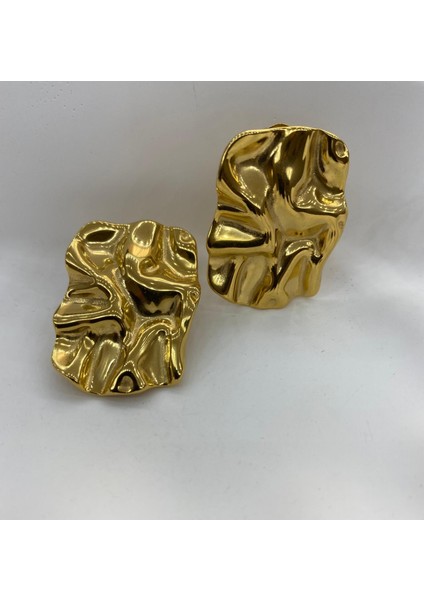 316L Çelik Gold Renk Vıp Küpe fiyatları