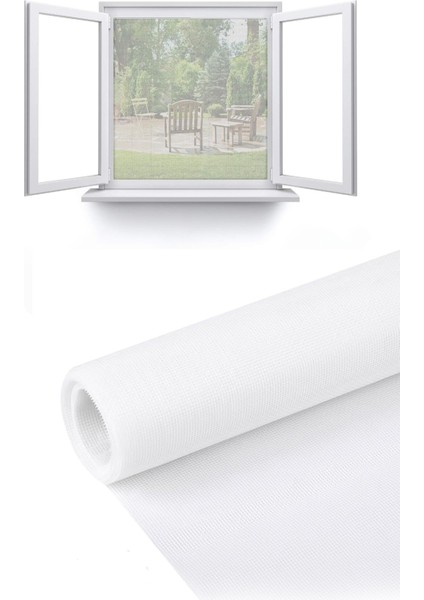 Yapışkanlı Sineklik 130X150 cm Sivrisinek Karasinek Arı Engelleme Ağı Tak Çıkar Sinek Böcek Teli 130