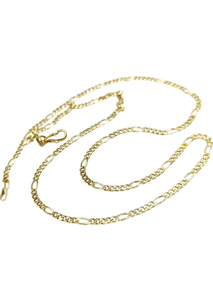 53CM 2.8mm Figaro Zincir 14 Ayar Altın Hd Videolu