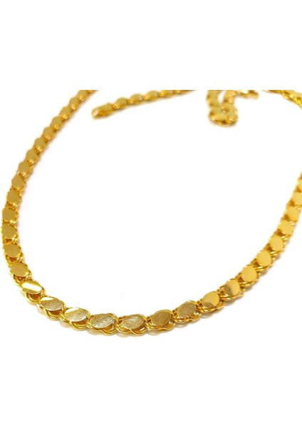 55CM 5.6mm Pullu Arpa Zincir Kolye 14 Ayar Altın 4K Videolu