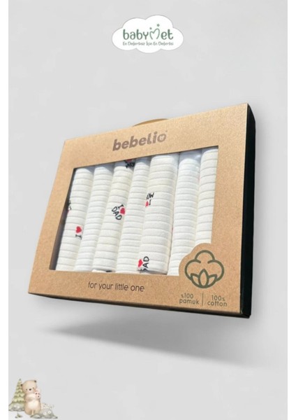 %100 Pamuk Organik Bebek Ağız Mendili 7'li Set, 25X25 cm Yumuşak&hipoalerjenik fırsatları