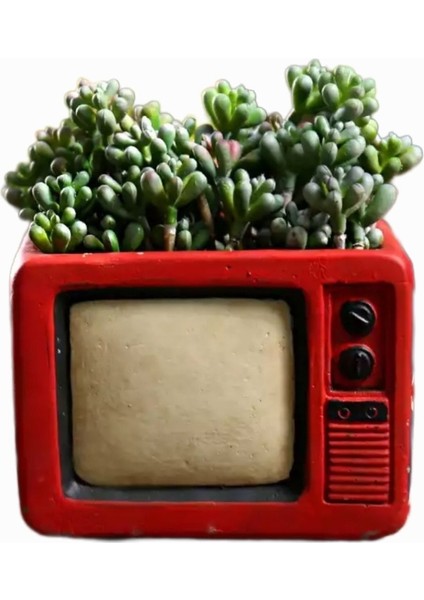 14cm Nostaljik Televizyon Saksı Silikon Kalıp K-1065, Polyester Taş Tozu Alçı Kalıbı indirimleri