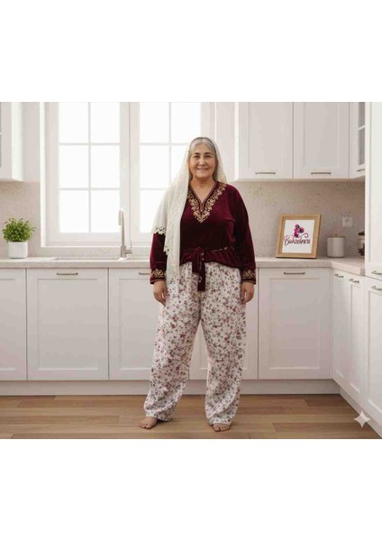 120kg kadar Büyük Beden Anne Pijama Tek Alt fiyatları