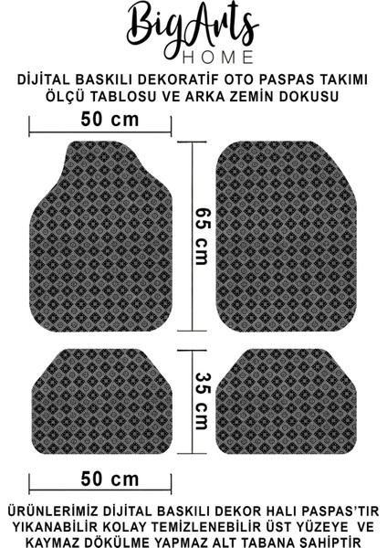 Mini Cooper S Dekor Oto Paspas Takımı Tüm Modellere Uyumlu Makinede Yıkanabilir Universal Kalıp fiyatları