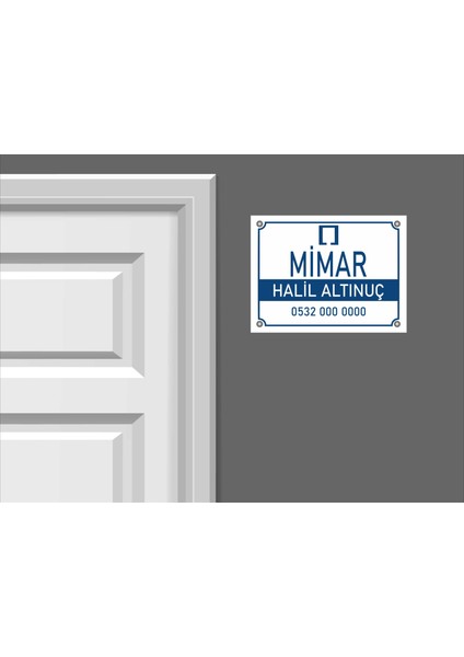 Kişiye Özel Mimar Pvc Levha 40X30 cm