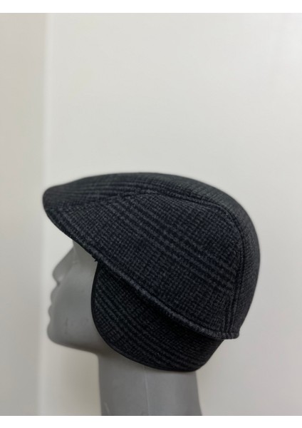 Antrasit Erkek Kışlık Yün Kasket Şapka Kulak Kapatan-Ense Koruyucu – Ördek Model (Standart 60 Cm) modelleri