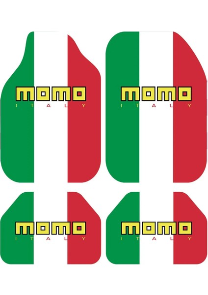 Momo Italy Dekor Oto Paspas Takımı Tüm Modellere Uyumlu Makinede Yıkanabilir Universal Kalıp