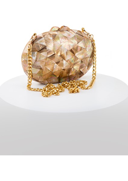 Trıangle LY0133B Sedef Elyapımı Açık Kahverengi Çanta fiyatları