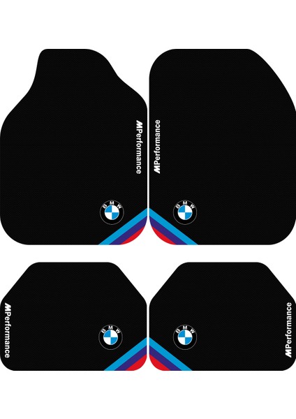 Bmw M Performance Dekor Oto Paspas Takımı Tüm Modellere Uyumlu Makinede Yıkanabilir Universal Kalıp
