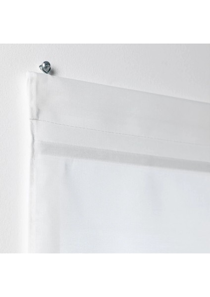 Rıngblomma Katlamalı Stor Perde Beyaz 80 x 160 cm Işık Filtreleyici Polyester indirimleri