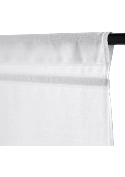 Rıngblomma Katlamalı Stor Perde Beyaz 80 x 160 cm Işık Filtreleyici Polyester