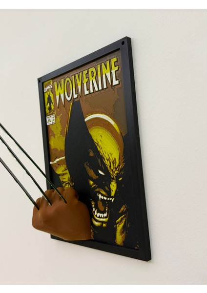 Hueforge Tarzı Wolverine Duvar Dekoru – Hulk Yansımalı 3D Katmanlı Marvel Tablo modelleri