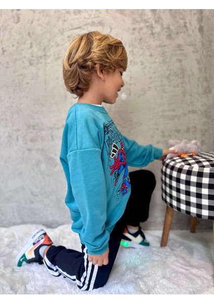 Erkek Çocuk 3 Iplik Fırçalı Takim Pamuk Kumaş modelleri