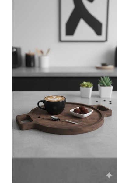 Doğal Ahşap Ceviz Renk Sunumluk Tepsi Çam modelleri