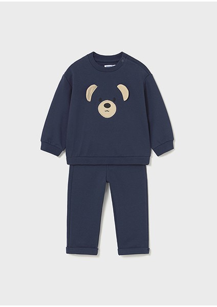 Erkek Bebek Lacivert Sweat Pantolon Takım 2597