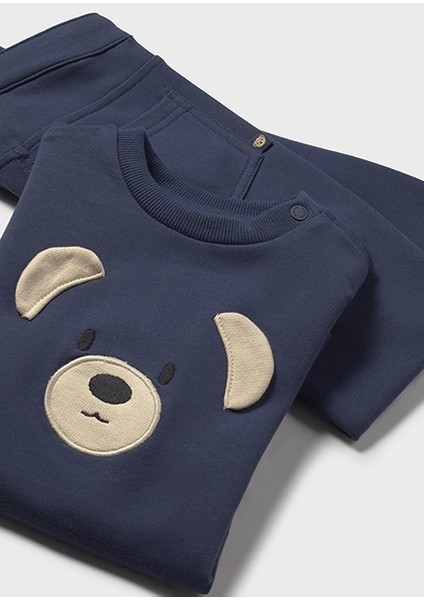 Erkek Bebek Lacivert Sweat Pantolon Takım 2597 modelleri