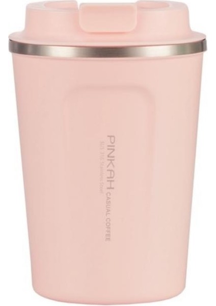 Paslanmaz Çelik Kahve Termos Bardak Matara 350 ml Pembe Renk – PKH-PJ-3548-L fiyatları