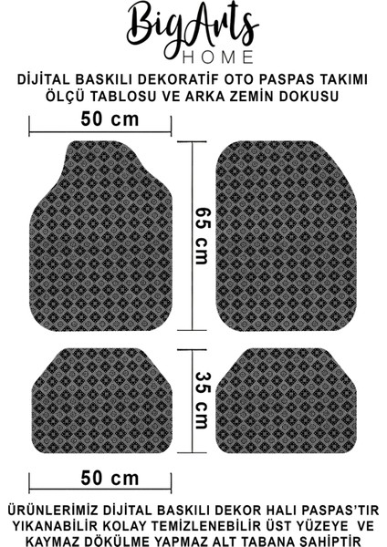 Citroën Logolu Şeritli Siyah Dekoratif Oto Paspas Takımı – Fransız Bayrak Detaylı - Yıkanabilir fiyatları
