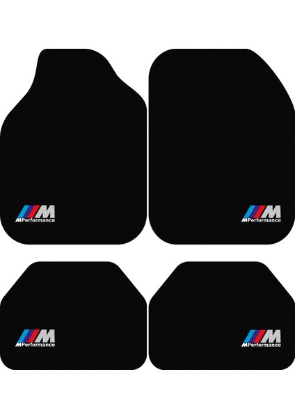 Bmw M Dekor Oto Paspas Takımı Tüm Modellere Uyumlu Makinede Yıkanabilir Universal Kalıp