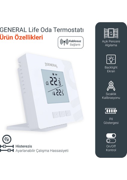 Mitra HT16S Rf Kablosuz Oda Termostatı modelleri