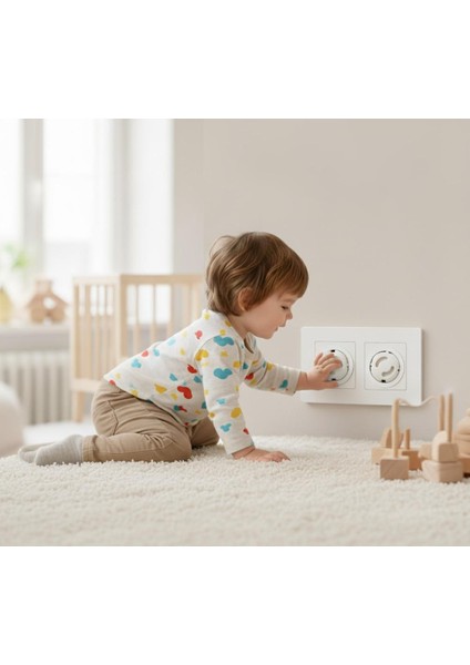 Ideal Baby Priz Kapağı (6 Lı Paket) - Çocuk Güvenliği Ürünü