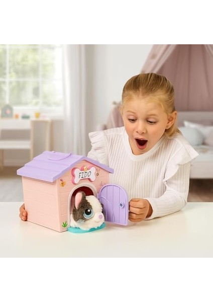 Live Pets My Puppy's Minis - Pink & Purple | Peluş Oyuncak ve Köpek Kulübesi Oyun Seti. Yavru Köpeğinizin Evini Yapın, Yavru Köpeğinize Isim Verin ve Sürpriz! Köpek Görünür! modelleri