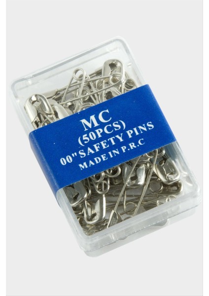 Resveq 50 Adet Kutulu Çengel Iğne-Gümüş Rengi