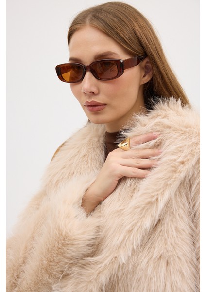 Kadın Premium Yakalı Kısa Suni Kürk