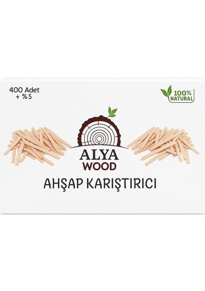 Tahta Karıştırıcı Ahşap Çay Kahve Karıştırıcı 400'LÜ fiyatları