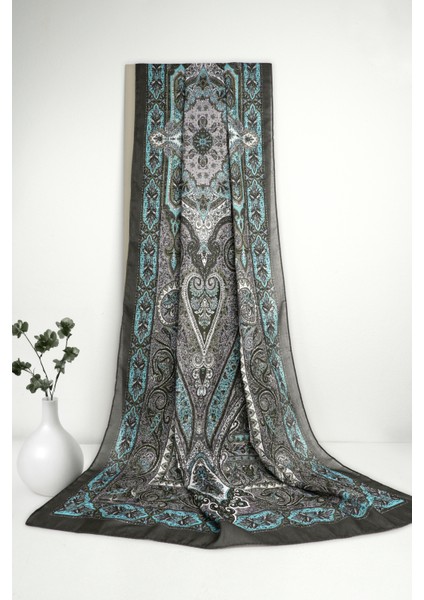 Retro Etnik Desen Pamuk Soft Şal