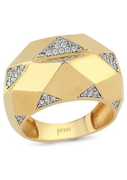 Altın Taşlı Tasarım Yüzük modelleri