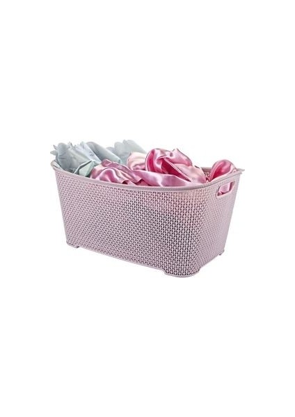 Plastik Damla Desenli Çamaşır Sepeti 65 Lt