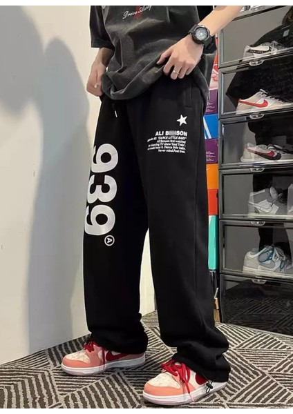 Punıx Özel Tasarım Baggy Bol Paça 939 Sokak Stili Kalın Kışlık Erkek Eşofman Altı