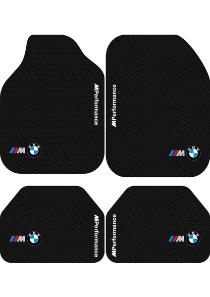 Bmw M Performance Dekor Oto Paspas Takımı Tüm Modellere Uyumlu Makinede Yıkanabilir Universal Kalıp