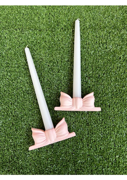 2'li Fiyonk Şamdan Set , Mumluk , Pinterest Model Şamdan Mumluk - Pembe