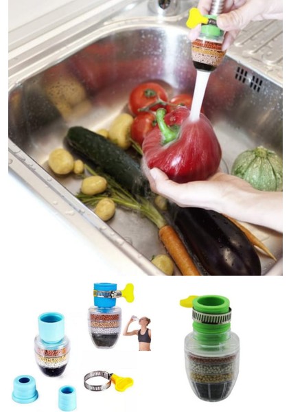 Turboflex Su Tasarruflu Musluk Başlığı Aparatı Mutfak Batarya Ucu Aparat Boncuklu Perlatör 2 Yıl Tr