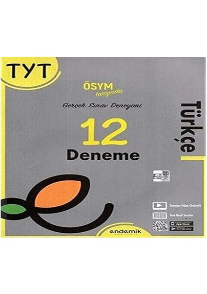Endemik Tyt Türkçe 12 Deneme + Yapışkanlı Not Kağıdı