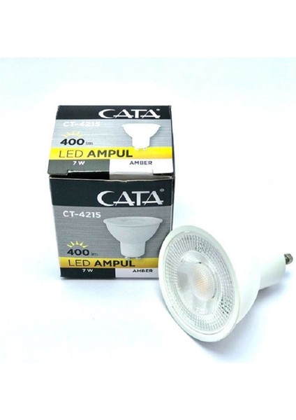 CT-4215 7W 3200K Starter Bacaklı LED G.ışığı Tekli Beyaz Işık GU10 LED Ampul 7 Watt Yok