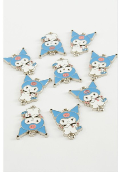 Resveq Çzgflm Çift Kulplu Mineli Bileklik ve Kolye Ucu Aparatı 1 Adet-Mavi fiyatları