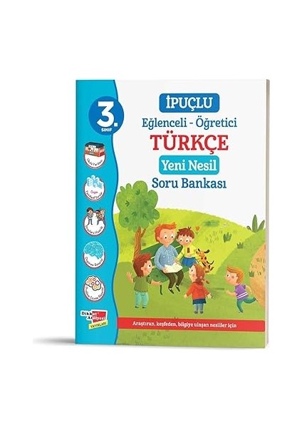 3. Sınıf Ipuçlu Eğlenceli - Öğetici Türkçe Yeni Nesil Soru Bankası (Kapak Değişebilir) + Yapışkanlı Not Kağıdı