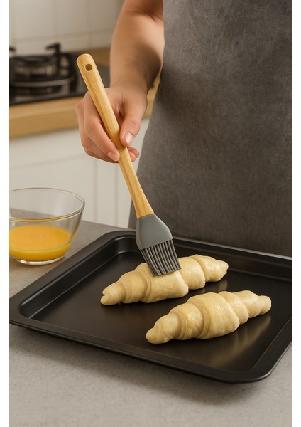 🌿 Bambu Saplı Renkli Silikon Spatula & Yağlama Fırçası Seti – 5’li Premium Mutfak Seti 🍰🍳 modelleri