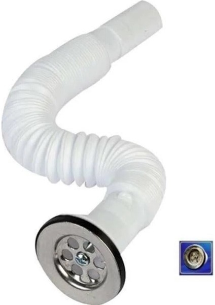 1.kalite Körüklü Lavabo Sifonu Lavabo Gider Borusu 80CM Tesisat Malzemeleri